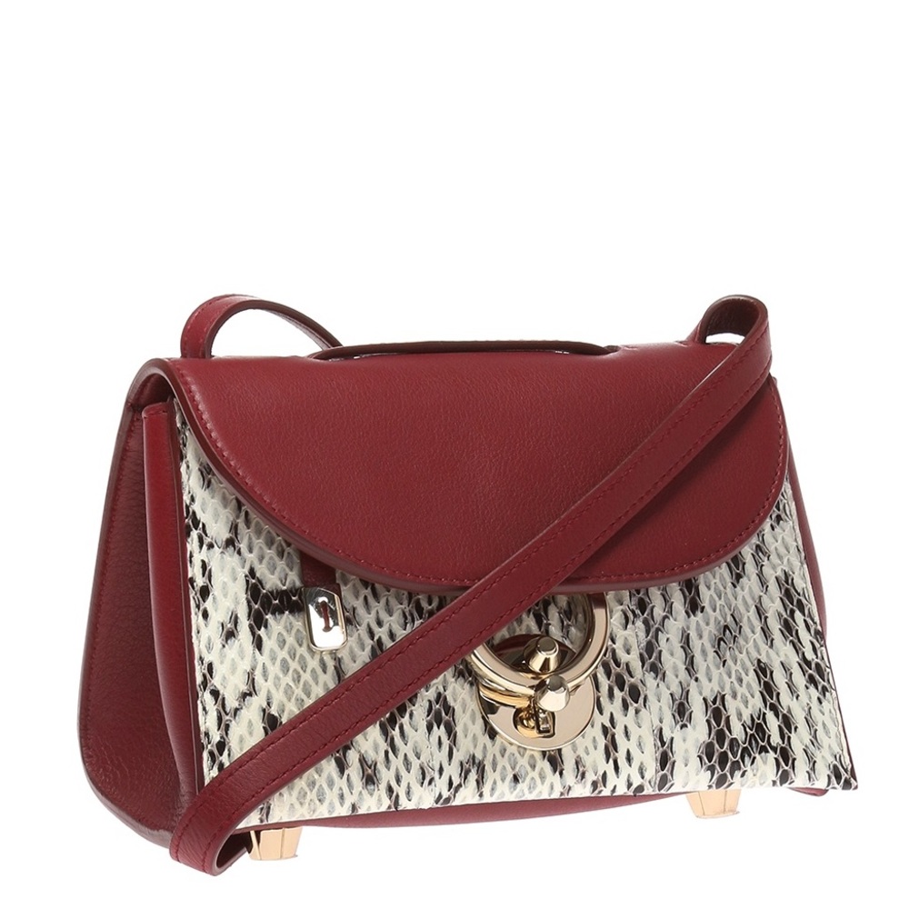 Salvatore Ferragamo Stella Mini Python Crossbody - image 1